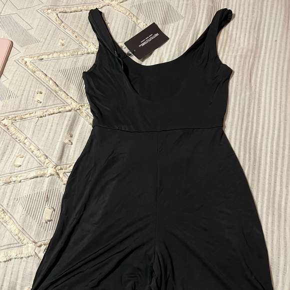 Trendy black one piece unitard - Picture 3 of 5